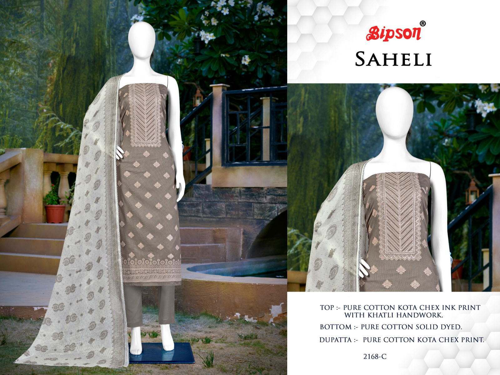 Saheli 2168 By Bipson Cotton Salwar Suit Catalog